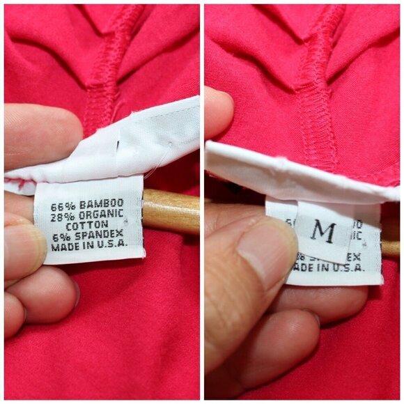 NWT Bryn Walker Organic Bamboo Cotton long Open Front Sweater M Pink Cardigan - Picture 7 of 8